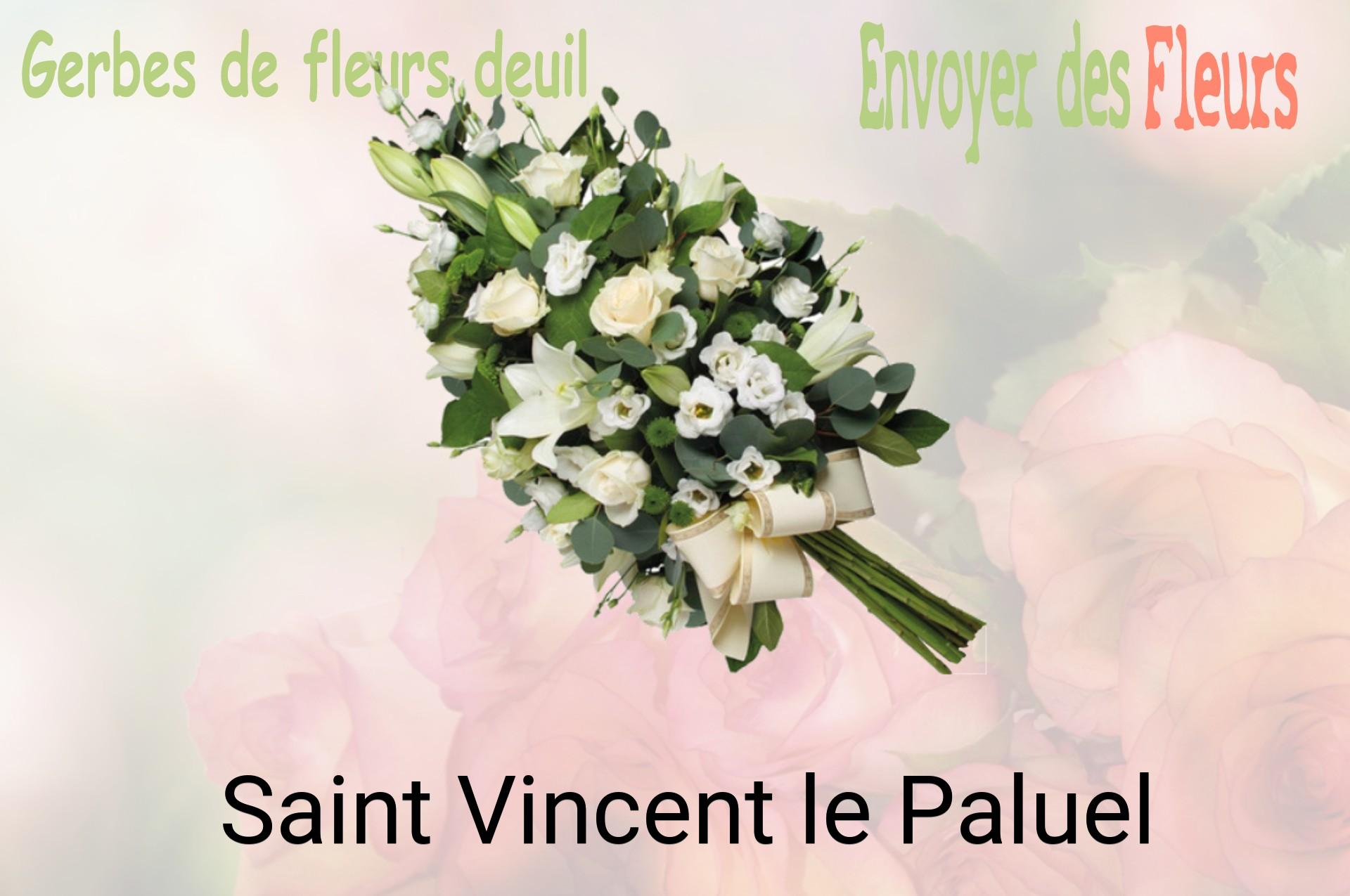 Gerbe de fleurs de deuil livrée à Saint-Vincent-le-Paluel